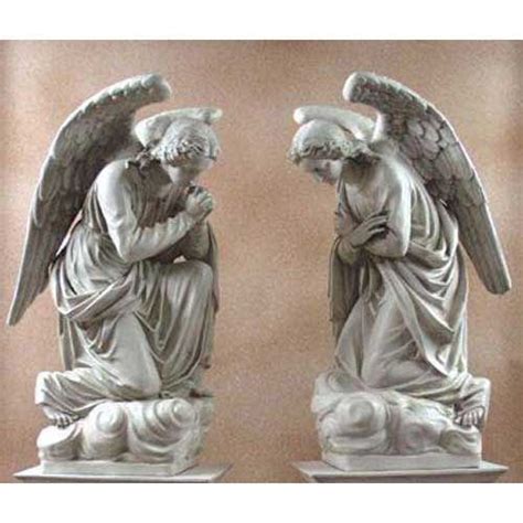 Kneeling Adoration Angels Set Of Statues Statue Angel Statues