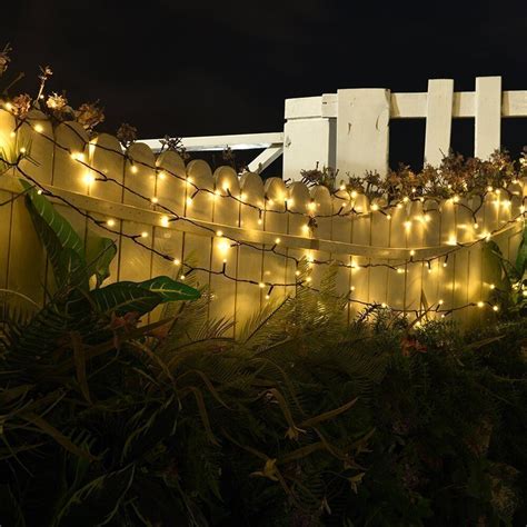 32m Solar Power Warm White Led String Lights Garden Gazebo Pergola