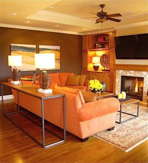 27 Head Turning Orange Living Room Designs Photo Gallery Home Awakening