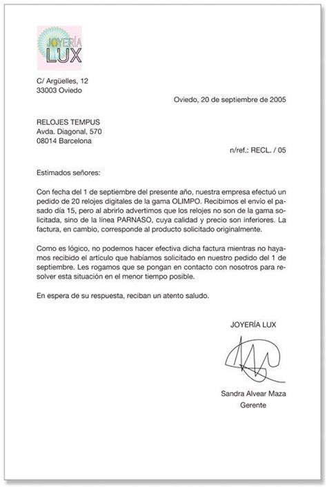 Carta Comercial Ejemplo De Carta Comercial Carta Comercial Cartas