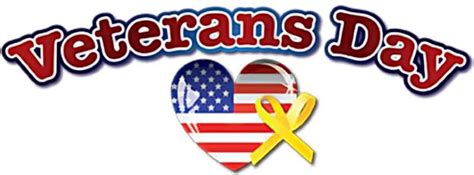 Veterans Day Heart Flag Graphic Image