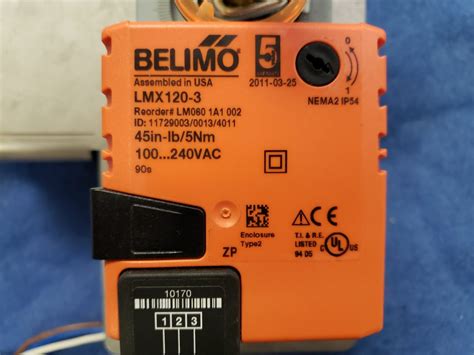 Belimo Lmx 120 3 45in Lb5nm 240vac 1 Year Warranty Integrity
