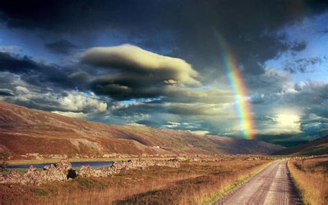 Hd Rainbow Over The Mountain Wallpaper Download Free 58293