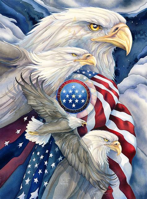 Thin red line firefighter american flag monogram jigsaw puzzle. American Eagles, 1000 Pieces, Lafayette Puzzle Factory ...