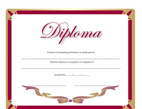 Diploma Certificate Template Download Printable Pdf Templateroller