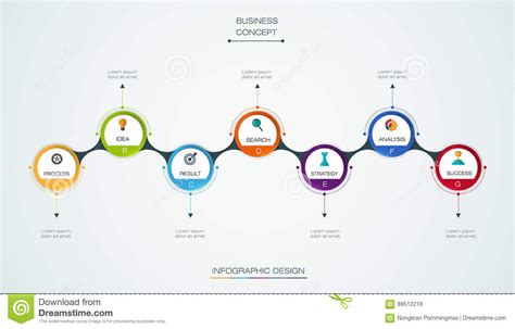 This article provides a comprehensive guide to follow while writing that unrivaled concept paper. Vector Infographic Timeline Template With 3D Paper Label, Integrated Circles Stock Vector ...