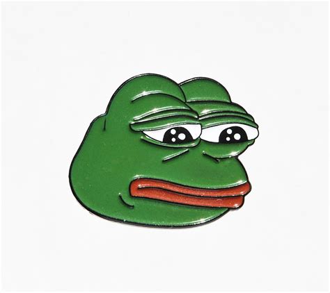 Sad Pepe Frog Meme Enamel Pin Pindependent Pinbacks
