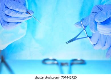 Photo Vaginal Speculum White Napkin Medical Stock Photo