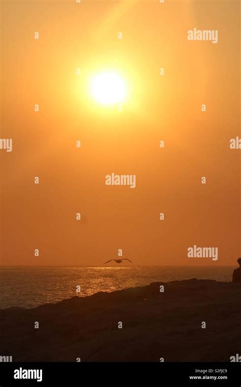 Sunset At Leo Carrillo State Beach Malibu California Stock Photo Alamy