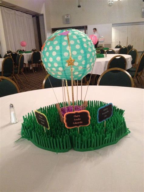 Hot Air Balloon Centerpiece For Travel Theme Graduation Party Balloon