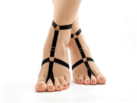 Sexy Foot Harness Lingerie Sensual Foot Fetish Accessory With Elastic