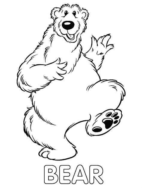 Bear In The Big Blue House Free Coloring Pages