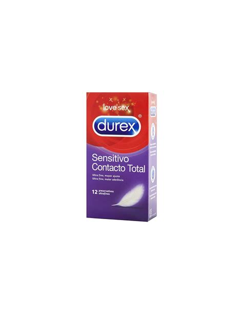 Preservativos Durex Sensitivo Contacto Total 12 Unidades