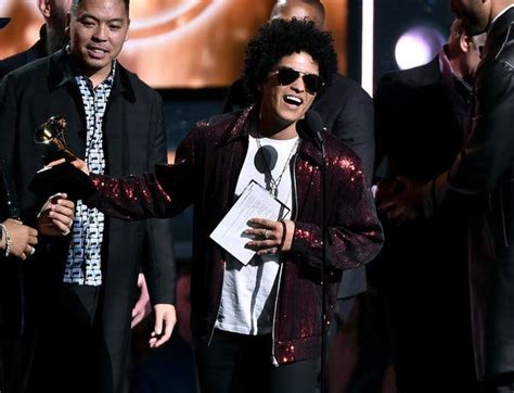 Bruno Mars Sweeps Top Prizes At The 2018 Grammy Awards
