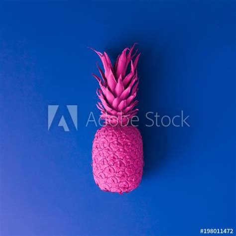Pineapple In Vibrant Bold Gradient Holographic Neon Colors Concept Art Minimal Surrealism