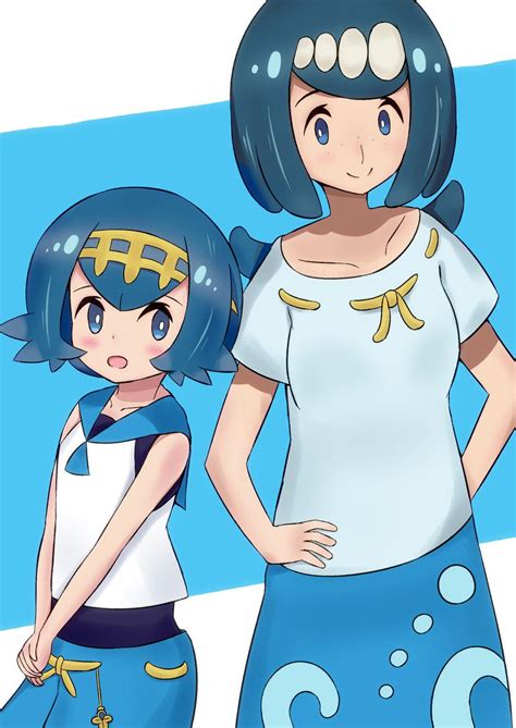 Lana Y Madre De Lana Pokemon Anime Pokemon Characters