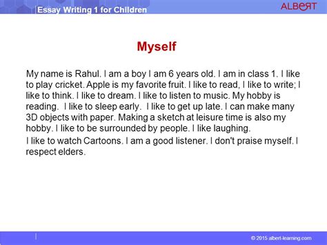 Writing An Essay About Yourself Example Pensusurlo Site