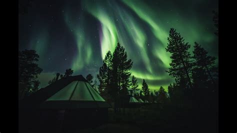 7 Minutes Of Real Northern Lights At Aurora Village Ivalo Lapland