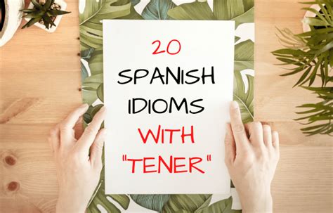 Spanish Idioms 20 Of The Most Common Spanish Expressions Blablalang
