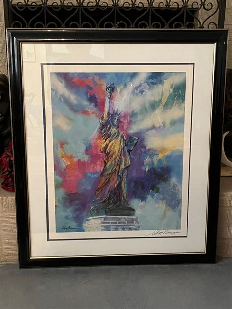 Leroy Neiman Statue Of Liberty Hand Signed Etsy