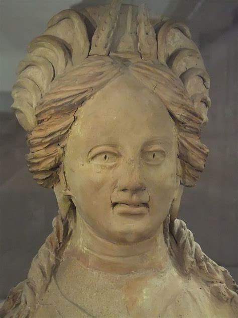 A Votive Bust Of Demeter From A Sanctuary In The Valle Ariccia Roman