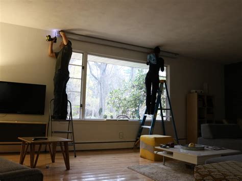 Would i be able to get below it and just push it up without breaking anything? Learn How to Install a Media Room Projector Screen | how ...