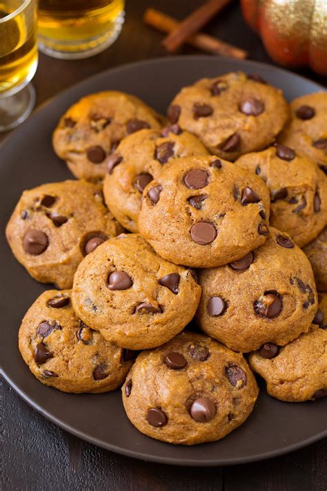 Just ultra thick, soft, classic chocolate chip cookies! Pumpkin Chocolate Chip Cookies (Irresistable Recipe ...