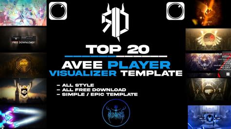 Top 20 Avee Player Visualizer Template All Style All Free Download Youtube