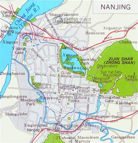 Nanjing Tourist Map China Nanjing Tourist Map Nanjing Travel Guide