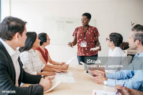 Meeting In A Boardroom Stock Photo Download Image Now Istock