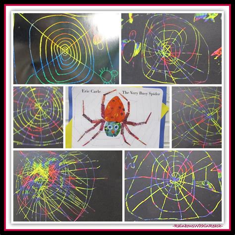 The Very Busy Spider Kindergarten Art Response Eric Carle Roundup At