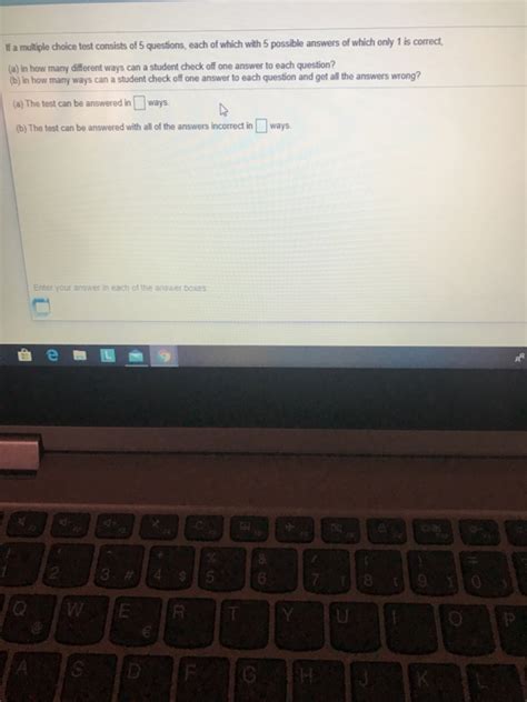 Solved If A Multiple Choice Test Consists Of Questions Chegg Com