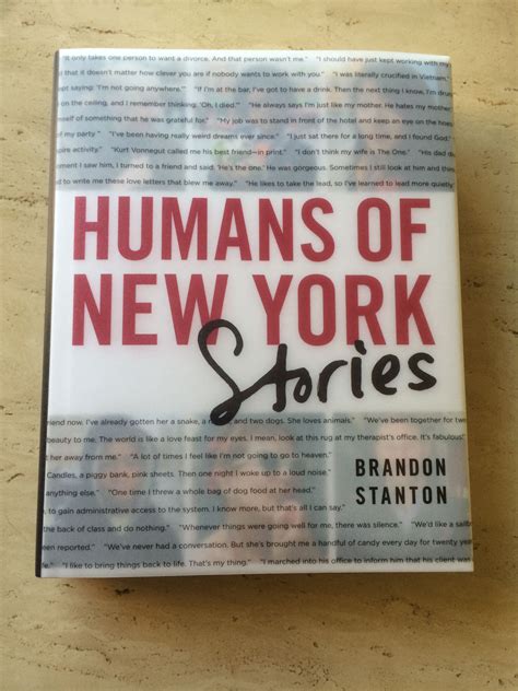 My Favorite Book Humans Of New York Hony Brandon Stanton New York