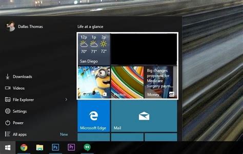 Utiliser Et Personnaliser Le Nouveau Menu Démarrer Dans Windows 10