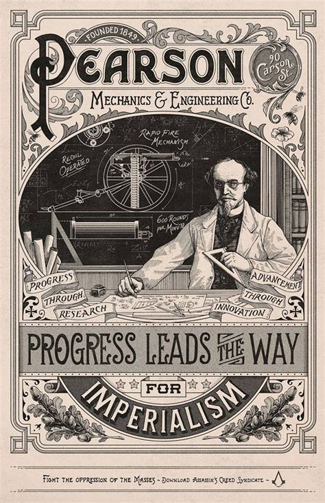 Victorian Graphic Design Poster