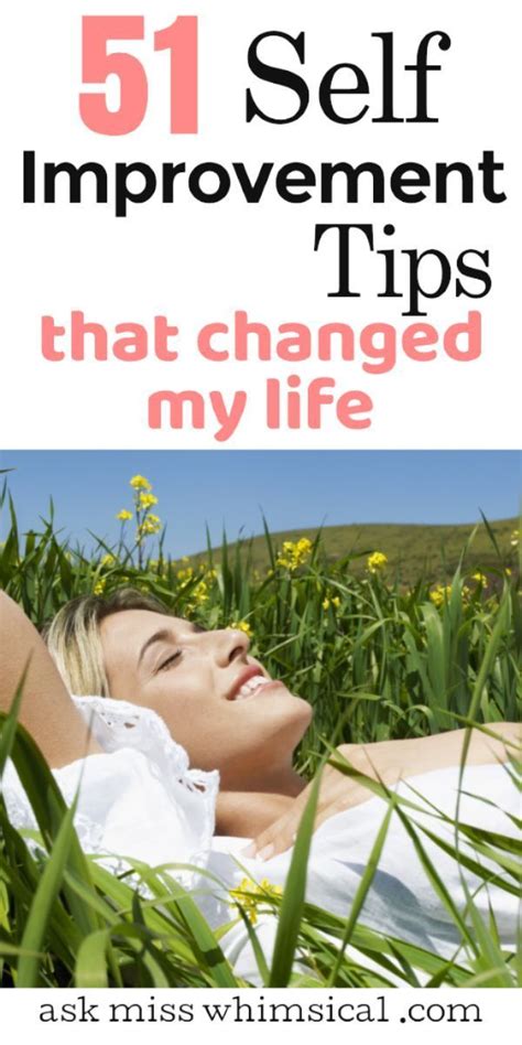 51 Self Improvement Tips That Will Change Your Life | Self ...
