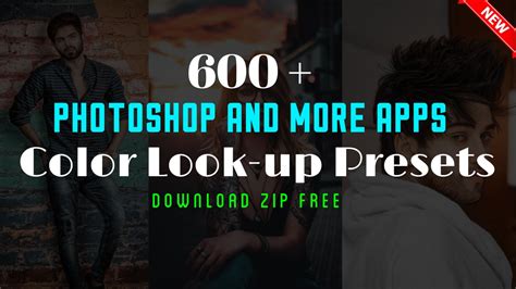 For iphones and android devices. Download 600 Photoshop COLOR LOOKUP Presets Free Zip File