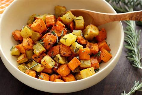 Garlic and herbs steamed potatoes. Paleo Roasted Rosemary Sweet Potatoes Recipe | Paleo Newbie