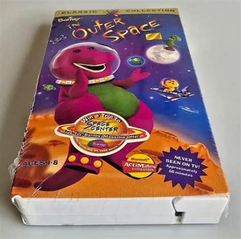 Barney Barney In Outer Space Vhs 1998 Vintage Cassette Classic