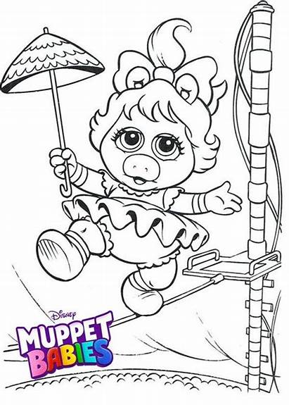 Muppet Coloring Babies Pages Piggy Miss Disney