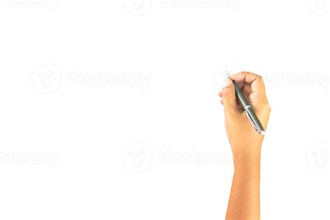Hand Hold Pen Writing Isolated Png