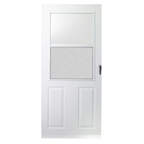 Emco 30 In X 80 In 200 Series White Traditional Storm Door E2tr 30wh