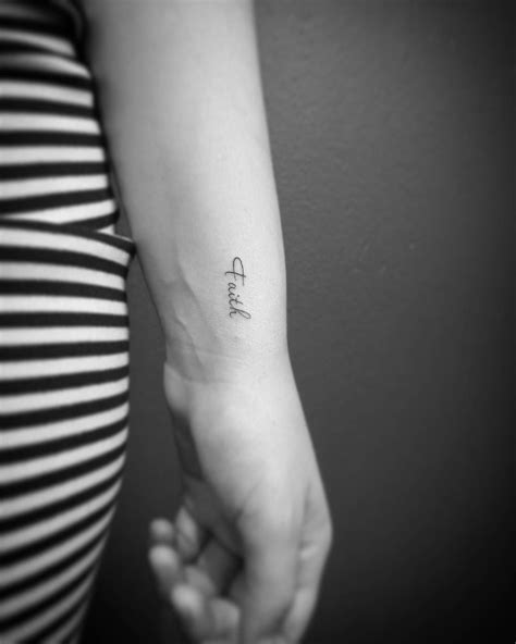 Faith Script On Wrist Initial Wrist Tattoos Infinity Tattoo On Wrist