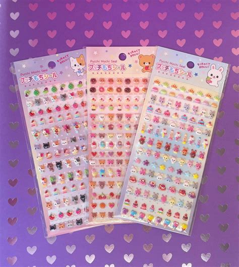 Pucchiri Sticker Puffy Sticker Kawaii 3d Sticker Cute Journal Sticker