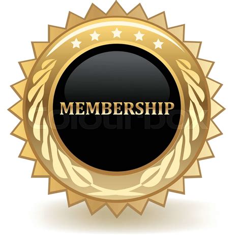 Membership Badge Stock Vector Colourbox