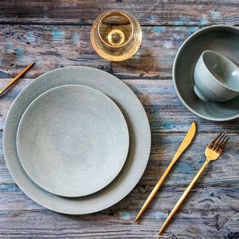 Assiette Plate Vesuvio Bleu Cm Table Passion Ambiance Styles