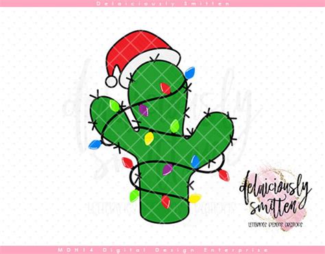 Christmas Cactus SVG Cactus SVG Succulents SVG Cute Cactus Etsy