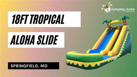 Ft Tropical Aloha Slide For Rent Springfield MO Jumping Jacks Events YouTube