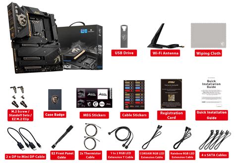 Msi Meg Z690 Ace Gaming Motherboard Atx Intel 12th Gen Processors