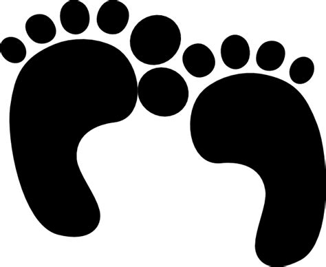 Black Baby Feet Clip Art At Vector Clip Art Online Royalty